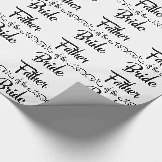 Vader van het Bride Funny Rehearsal Dinner Cadeaupapier (Hoek)