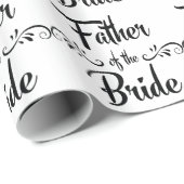 Vader van het Bride Funny Rehearsal Dinner Cadeaupapier (Rol Hoek)
