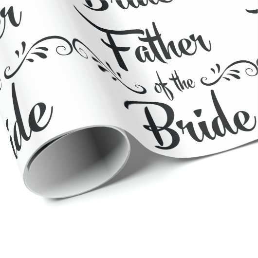 Vader van het Bride Funny Rehearsal Dinner Cadeaupapier (Rol Hoek)