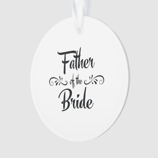 Vader van het Bride Funny Rehearsal Dinner Ornament (voorkant)