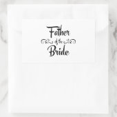 Vader van het Bride Funny Rehearsal Dinner Rechthoekige Sticker (Tas)
