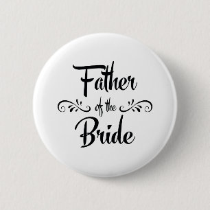 Vader van het Bride Funny Rehearsal Dinner Ronde Button 5,7 Cm