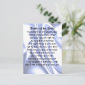 Vader van het Bride-gedicht - Blauwe zijde Briefkaart (Staand voorkant)