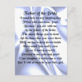 Vader van het Bride-gedicht - Blauwe zijde Briefkaart (Voorkant)
