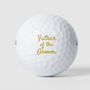 Vader van het bruidegom souvenir golfballen