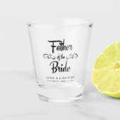 Vader van het bruidshuwelijk shot glas (Voorkant)