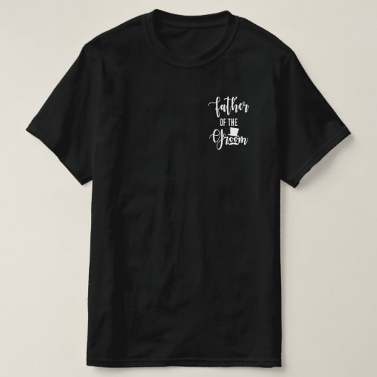 Vader van het bruinhuwelijk t-shirt (Design voorkant)