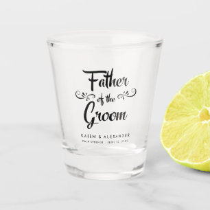 Vader van het Groom Wedding Shot Glas
