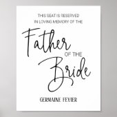 Vader van het herdenkingshuwelijk van de Bride Poster (Voorkant)