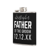 Vader van het huwelijk van de Groom-fles Heupfles (Links)