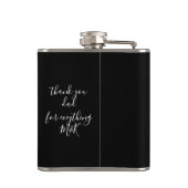 Vader van het huwelijk van de Groom-fles Heupfles (Achterkant)