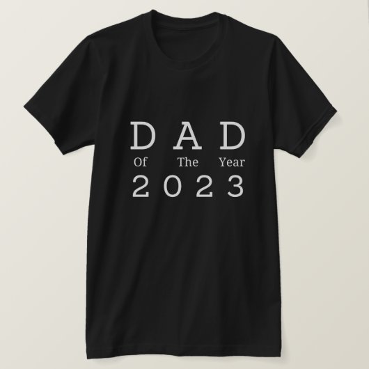 Vader van het jaar 2023 Vier het Vaderschap T-shirt (Design voorkant)