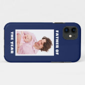 Vader van het Jaar Aangepaste Foto Papa Case-Mate iPhone Case (Achterkant (horizontaal))
