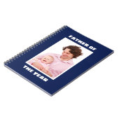 Vader van het Jaar Aangepaste Foto Papa Notitieboek (Linkerzijde)