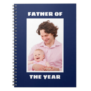 Vader van het Jaar Aangepaste Foto Papa Notitieboek
