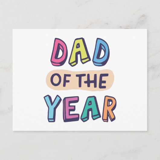Vader van het Jaar Briefkaart (Voorkant)