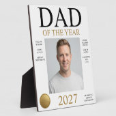 Vader van het Jaar Foto Fotoplaat (Zijkant)