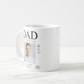 Vader van het Jaar Foto Koffiemok (Voorkant links)