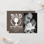 Vader van het jaar - Fotokaart van de vader Kaart (Voorkant / Achterkant in situ)