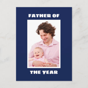Vader van het Jaar Gepersonaliseerde Foto Papa Briefkaart