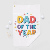 Vader van het jaar - Grappig Vaderdag cadeau Golfhanddoek (Insitu)