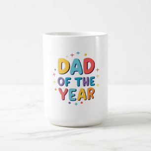 Vader van het jaar - Grappig Vaderdag cadeau Koffiemok