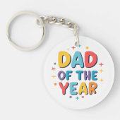 Vader van het jaar - Grappig Vaderdag cadeau Sleutelhanger (Voorkant)