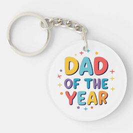 Vader van het jaar - Grappig Vaderdag cadeau Sleutelhanger