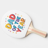 Vader van het jaar - Grappig Vaderdag cadeau Tafeltennisbatje (Zijkant)