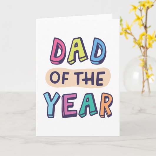 Vader van het Jaar Kaart (Gele Bloem)