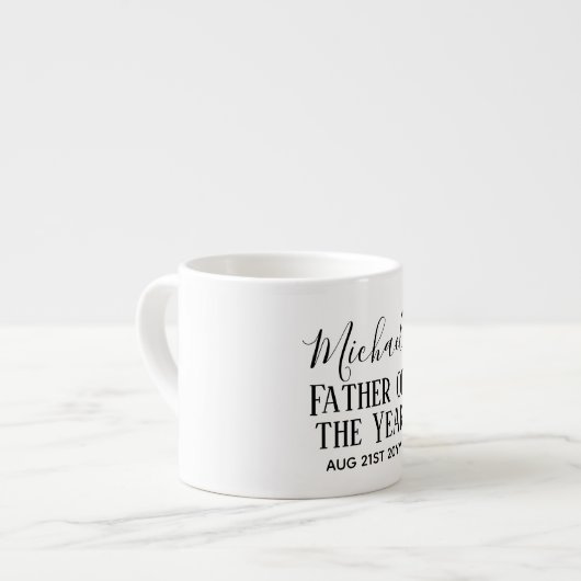Vader van het JAAR PAPA Echtgenoot Man AANGEPASTE  Espresso Kop (Links)