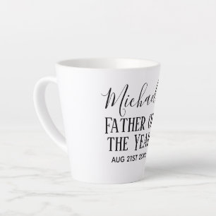 Vader van het JAAR PAPA Echtgenoot Man AANGEPASTE Latte Mok