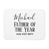 Vader van het JAAR PAPA Echtgenoot Man Aangepaste  Magneet (Horizontaal)