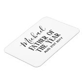 Vader van het JAAR PAPA Echtgenoot Man Aangepaste  Magneet (Linkerzijde)