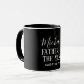 Vader van het JAAR PAPA Echtgenoot Man Aangepaste  Mok (Voorkant links)