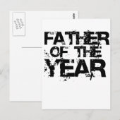 Vader van het jaar. Vaderdag cadeau Briefkaart (Voorkant / Achterkant)