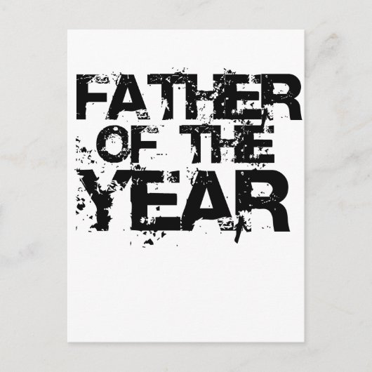 Vader van het jaar. Vaderdag cadeau Briefkaart (Voorkant)