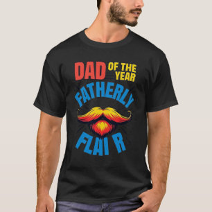 Vader van het jaar vaderlijk-grappige vaderdag baa t-shirt