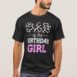Vader van het jarige meisje Boerderij Koe Daddy P T-shirt