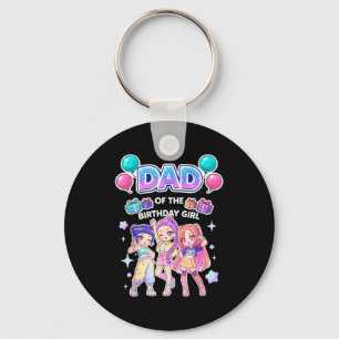 Vader van het jarige meisje schattige chibi kpop g sleutelhanger