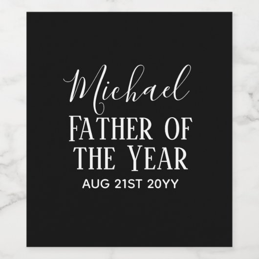 Vader van het Man KUSTOPM van de DAD-echtgenoot va Wijn Etiket (Enkel label)