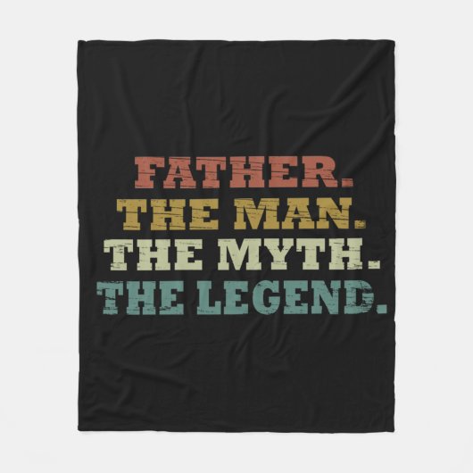 Vader van het man mythe legende fleece deken (Voorkant)