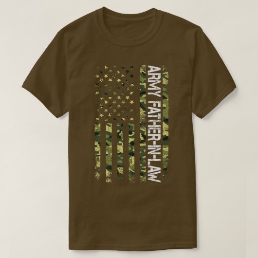 Vader van het Mannen LegerInLaw American Flag Camo T-shirt (Design voorkant)