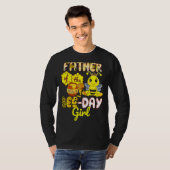 Vader van het meisje van de eerste dag van de bije t-shirt (Voorkant volledig)
