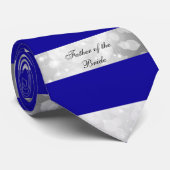 Vader van het Paars van de Bride en Zilver Stropdas (Opgerold)