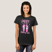 Vader van het verjaardagsbal balletmeisje verjaard t-shirt (Voorkant volledig)