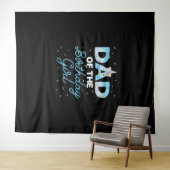 Vader van het verjaardagsmeisje- Eenhoorn Donut Op Wandkleed (In Situ (horizontaal))