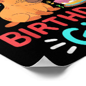 Vader van het verjaardagsmeisje Kinder Schattigee Poster (Hoek)