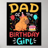 Vader van het verjaardagsmeisje Kinder Schattigee  Poster (Voorkant)