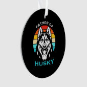 vader van Husky Ornament (voorkant)